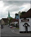 The Ship, High Street and church - South Harting. in GU31 5LG