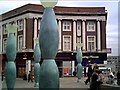 Sculpture in Warrington Town Centre in WA1 1NR