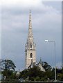 Spire of the "Marble Church" at Bodelwyddan in LL18 5WS