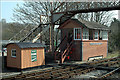 Buckfastleigh Signal box, footbridge and fog hut in TQ11 0JR
