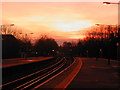 Epsom Station : Sunset in KT18 7QL