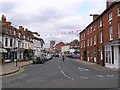 Alcester High Street complete with bunting! in B49 5HD