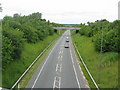 A49(T) taken from a bridge on B5153 in CW8 3HG