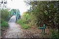 Footbridge in Attenborough Nature Reserve in NG9 6AQ