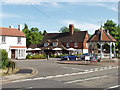 Ickenham - water pump, pub, and houses in UB10 8LT