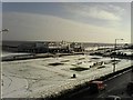 Claremont Pier in the snow in NR33 0RH