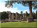 Ruins of Bury St Edmunds Abbey in IP33 1UE