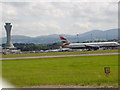 New control tower and runway Edinburgh Airport in Ingliston