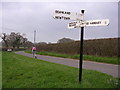 Sixpenny Handley roadsign in SP5 5QJ