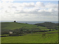View of Abbotsbury from the Bishop's Road on Abbotsbury Plains in DT3 4JP