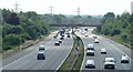 Motorway Bridge of B2037 over M23, Shipley Bridge, Surrey in RH6 9TE