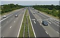 M23 Motorway between junctions 9 and 10, West Sussex in RH10 3FW