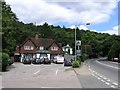 The Yew Tree public house, with Reigate Hill in the background in RH2 9PF