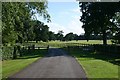 Hardwick Manor drive and parkland in IP33 2EE