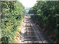 View off Railway Bridge in Reigate in RH2 0LD