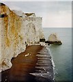 Chalk Cliffs Just East of Seaford, East Sussex in BN25 1BE