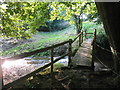 Footbridge over the River Glem near Stansfield in Hawkedon