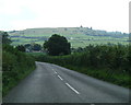On the Bruton Road looking towards Creech Hill in BA4 6HU