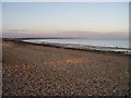 Pevensey Bay at evening in BN24 6JP
