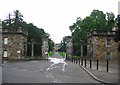 Gates of Newbattle Abbey. in EH22 3LJ
