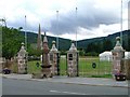The Aboyne Highland Games Commemorative Gates in AB34 5HT