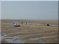Fishing boats off Dove Point, Meols in CH47 7WA