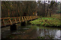 Footbridge and ford at Tankersford in GU10 3DL