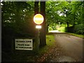 Entrance signs to private road, Frithsden Copse, nr Berkhamsted in Dacorum District (B)