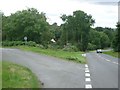 The turning for Bromyard Downs (left) in HR7 4PD