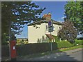 House in Waggon Road with Edward VIII Pillar Box in EN4 0HW