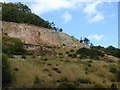 Unconformity at quarries at the south end of the Ercall in TF6 5BX