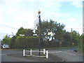 Village Pump and Road Signs, Boulge, Suffolk in Bredfield