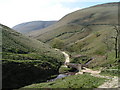 Yongate packhorse bridge at the foot of Jacob's Ladder in High Peak District (B)