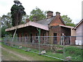 Shillingstone Railway Station being restored. in DT11 0SP