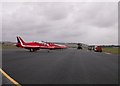 Lazy runway and the Red Arrows in Leuchars