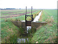 Drainage sluice, Newborough Fen, Peterborough in PE6 7YN