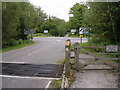 Junction of Beechwood Road with the A337 at Shave Wood, New Forest in SO40 2LP