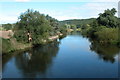 The River Wye at Hole-in-the-Wall in HR9 6QZ
