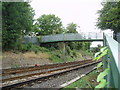 Footbridge over Caterham branch railway, Surrey in CR3 6QS