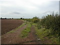 Farm track towards the Trent near newton Solney. in South Derbyshire District