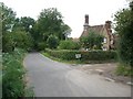 Coldharbour Lane: the turning for Chadhurst Farm in RH4 3JH
