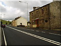Roadside houses on the A 680 at Turn Village, Lancashire in BL0 0RN
