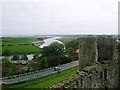 River Coquet and Warkworth Harbour from the Castle in NE65 0UY