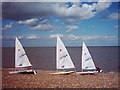 Laser dinghies at Tankerton in CT5 2AR
