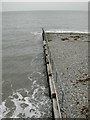 Beach defences at Criccieth in LL52 0PR
