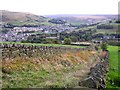 Footpath above Dirker, Marsden in HD7 6AR