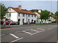Houses on the north side of Portsmouth Road, Cobham in KT11 1AF