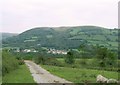 Outcrop at north end of Betws Mountain in SA18 2AA