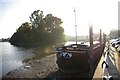 Isleworth Ait and a Thames barge in TW7 5HE