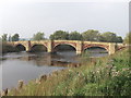 Sandstone bridge over Afon Dyfrdwy at Bangor-is-y-coed in LL13 0AT